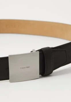 Calvin Klein PLAQUE BUCKLE - Belt - Black -Stock X 9ec388132d654c0791e8210801cf38fa