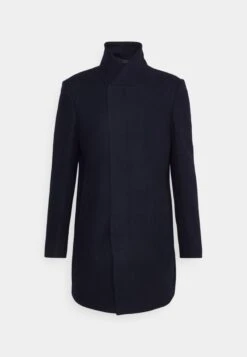 Hidden Button Placket - Classic Coat - Navy -Stock X 9f16cb6837294a729b3e72cac219208c