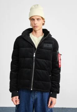 Alpha Industries Puffer Cord - Winter Jacket - Black -Stock X 9f177f01d79843caa80fb954964c62eb