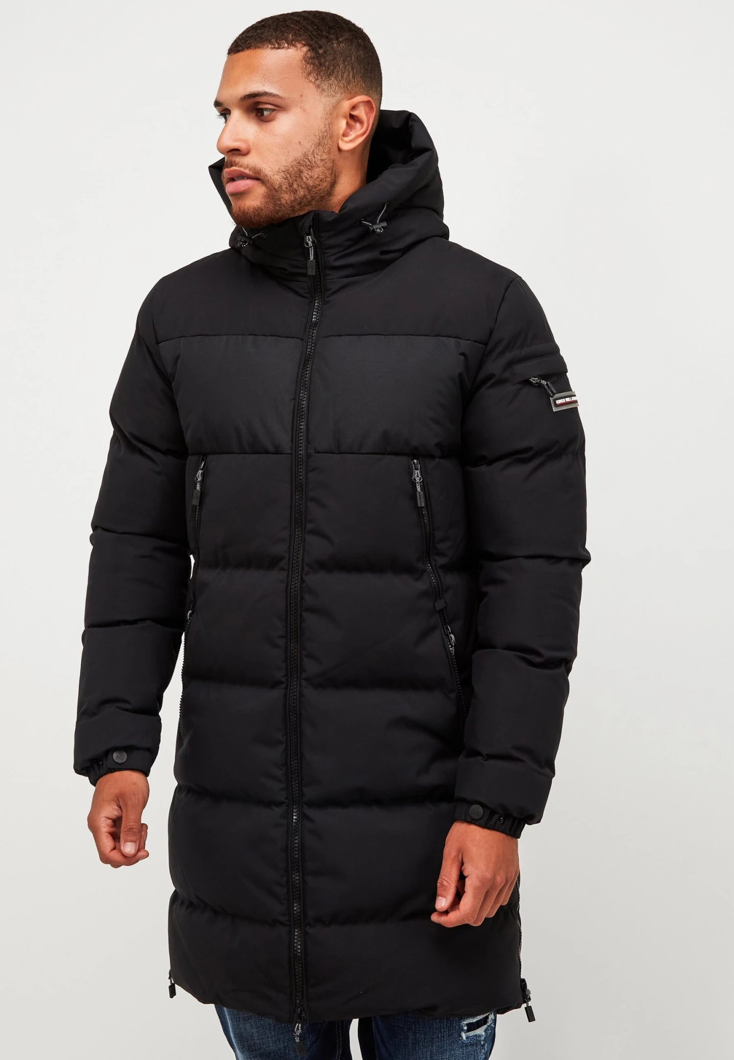 Montana Long Puffer Jacket - Winter Coat - Black 3 Montana Long Puffer Jacket - Winter Coat - Black