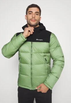 Champion Hooded Jacket - Training Jacket - Green/Black -Stock X 9fffd5c909ce4788820567a611ea79dd