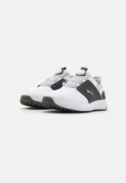 PUMA Golf Ignite Elevate Disc - Golf Shoes - White/Black/Silver -Stock X a06dd9b8e1f94cb8a4406647510ba45a