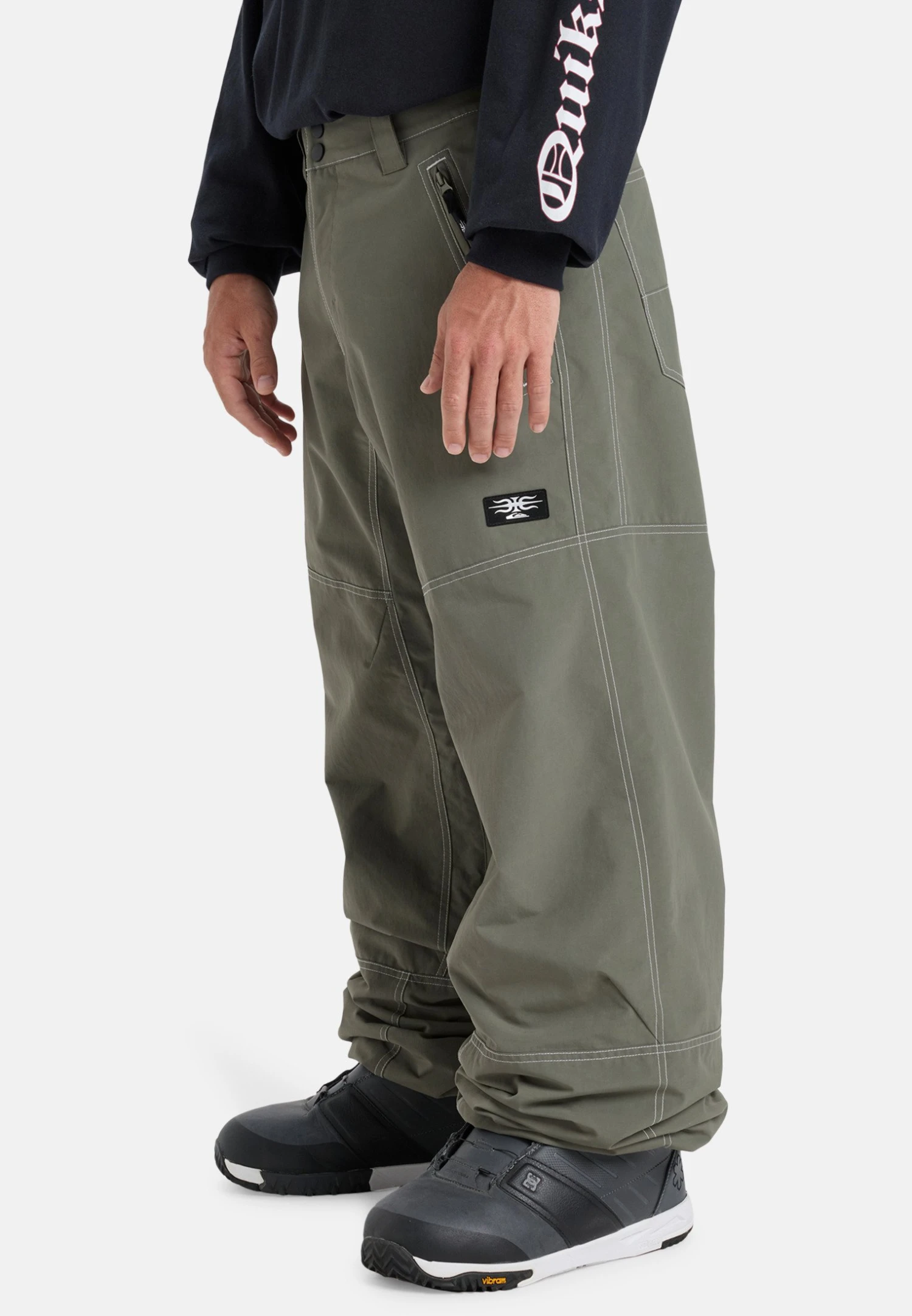 Quiksilver Trousers - Dusty Olive 8 Quiksilver Trousers - Dusty Olive - Image 6