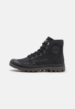 Palladium Pampa Hi Wax Unisex - Lace-Up Ankle Boots - Black