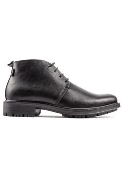 Endive Chukka- Lace-Up Ankle Boots - Black