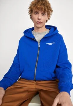 Drowned Angels Logo Zip Hoodie Unisex - Zip-Up Sweatshirt - Blue