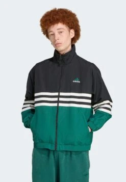 Adidas Originals ARCH TT - Summer Jacket - Black Collegiate Green