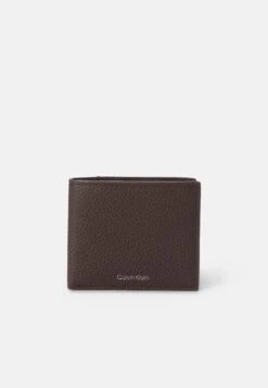 Calvin Klein EMBOSS BILL FOLD COIN - Wallet - Dark Brown