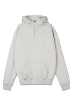Pegador LOGO OVERSIZED HALF ZIP HOODIE - Hoodie - Heather Grey/white -Stock X a50824a13ac24ef993a0b668ccb0e9b5