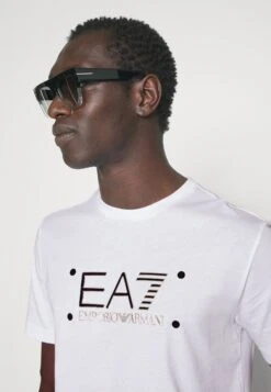 EA7 Emporio Armani Print T-Shirt - White -Stock X a524dd07829e4712806b6020ad1f6e86