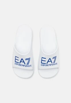 EA7 Emporio Armani Pool Slides - White/turkish Sea -Stock X a568929594c547b69c981d255d61e5e1