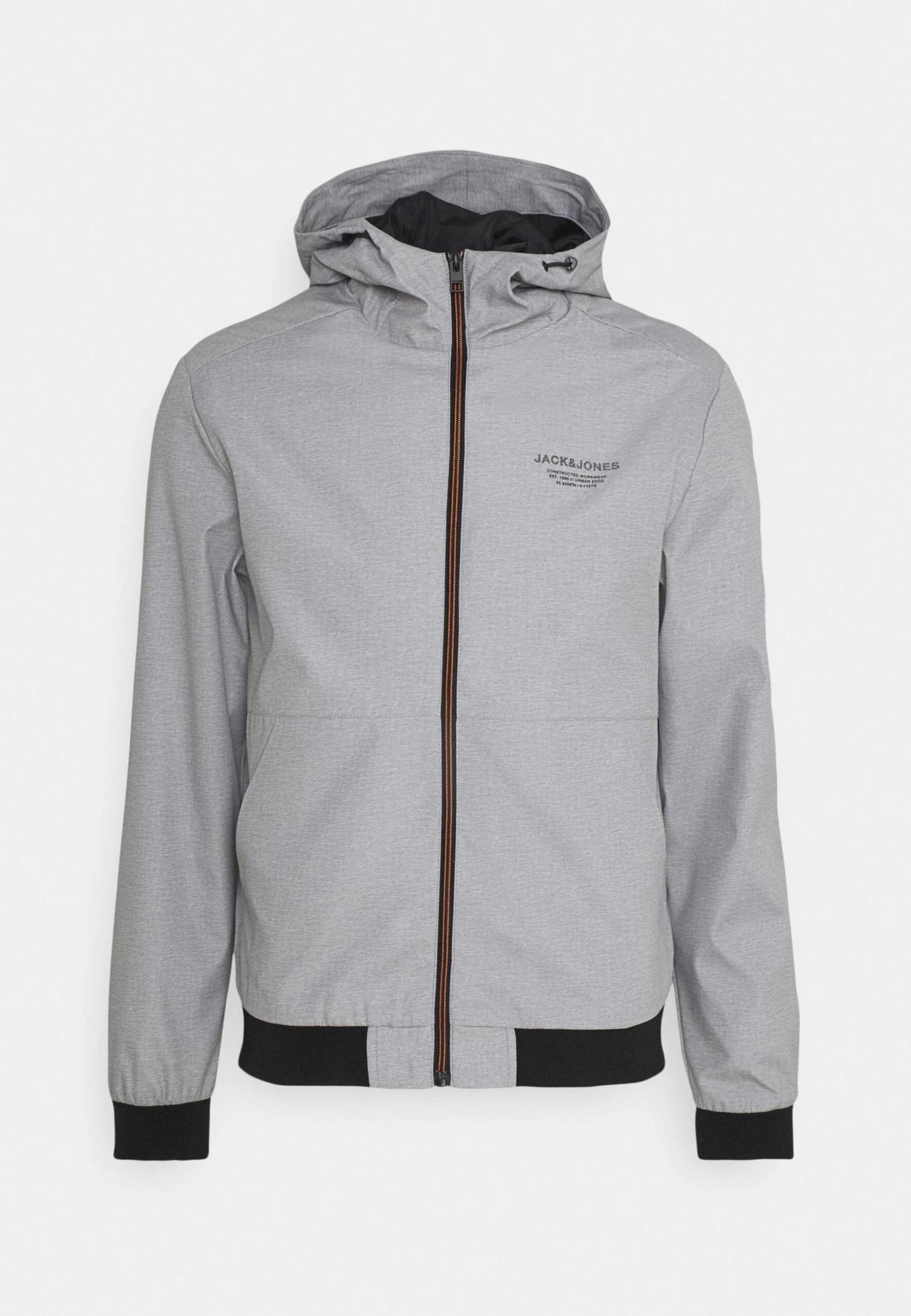 Jack & Jones Hood Noos - Summer Jacket - Light Grey Melange 3 Jack & Jones Hood Noos - Summer Jacket - Light Grey Melange