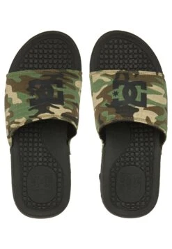 DC SHOES Bolsa - Pool Slides - Mottled Black