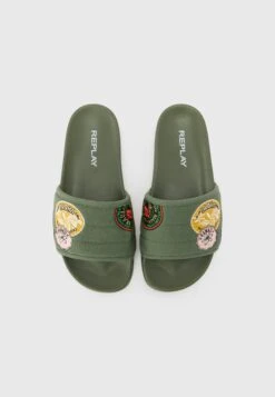 Replay UP HAWAII - Slippers - Mil Green -Stock X a647f7e249a345b581132358a86315a3
