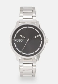 Hugo STAMP - Watch - Silver-coloured/black