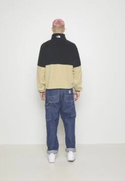 The North Face Fleece Jacket - Khaki Stone/Black -Stock X a81c1281d7e546bca441fef021f1bbec