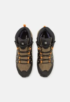 Salomon X Braze Mid Gtx - Hiking Shoes - Olive Night/Black/Gray Green -Stock X a852fc56617a46e1bed1a2164e251652