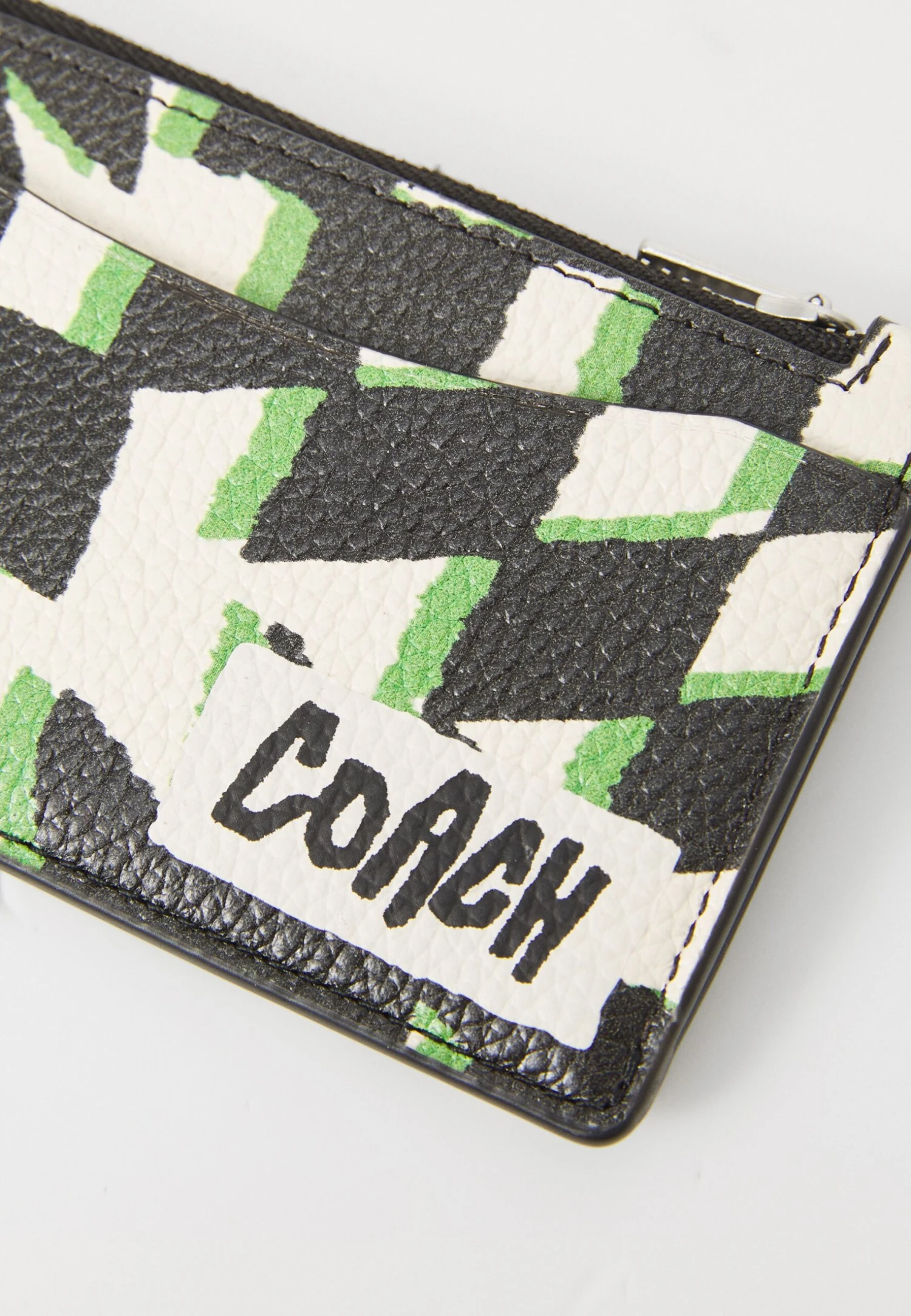 Coach ZIP CARD CASE WITH GEO CHECK PRINT - Wallet - Black Multi 6 Coach ZIP CARD CASE WITH GEO CHECK PRINT - Wallet - Black Multi - Image 4
