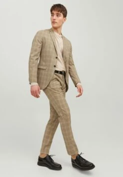 JACK&JONES Premium Jprfranco Check - Suit - Petrified Oak Checkssuper Slim Fit -Stock X a9add4112cbb4f4cb78db0e4abcdd544