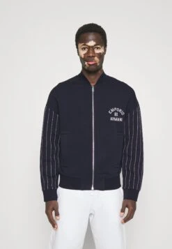Emporio Armani Zip-Up Sweatshirt - Japan Denim -Stock X aae1f3b06ed345f88b64cd162cdeb822