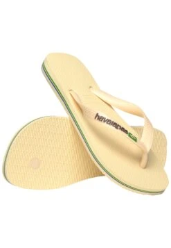 Havaianas BRASIL LOGO BUTTERCREAM UNISEX - T-bar Sandals - Buttercream -Stock X ab18a092cc4d48ed892c1d7ee856011f