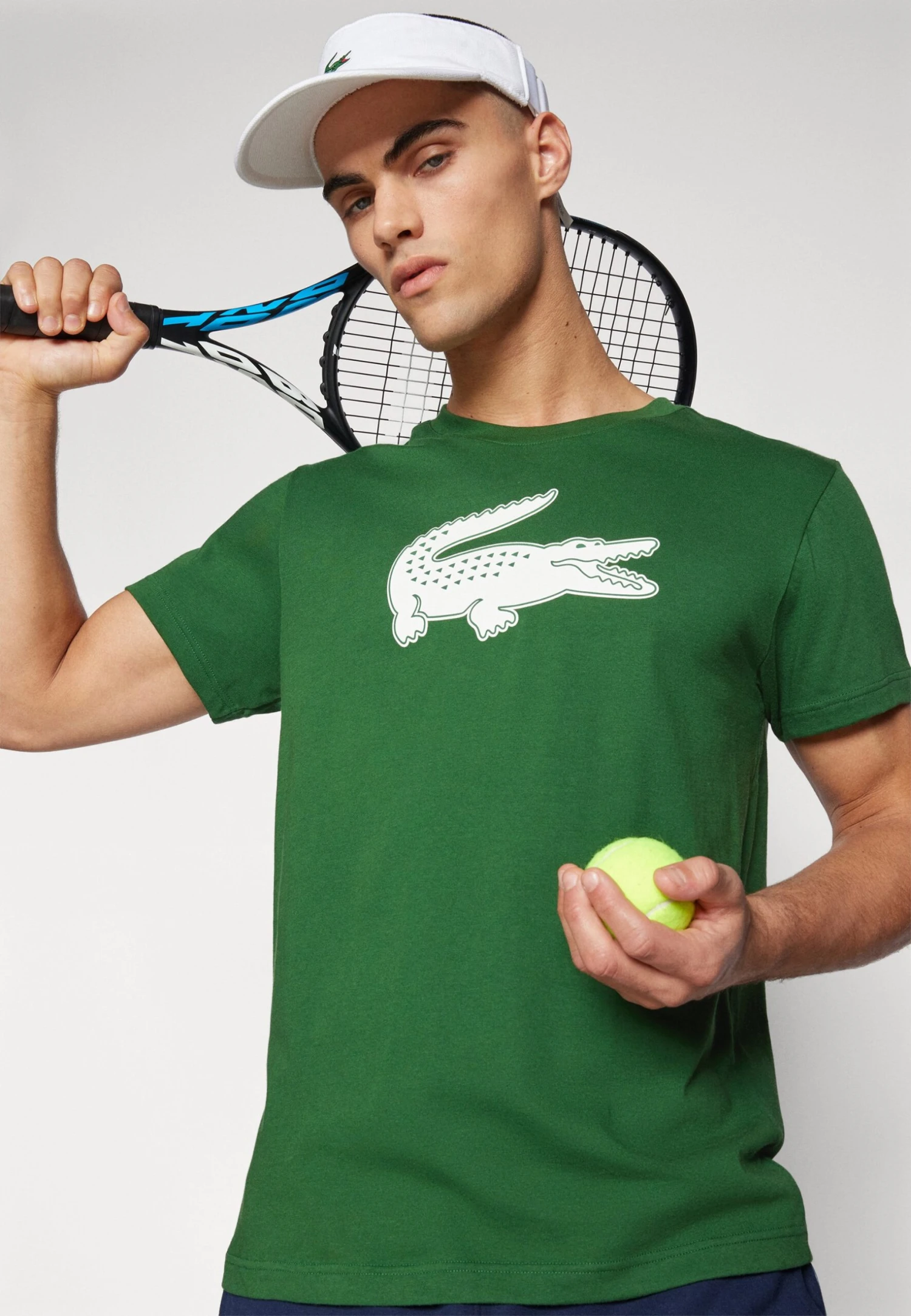 Lacoste Sport BIG LOGO - Sports T-shirt - Green/flour 6 Lacoste Sport BIG LOGO - Sports T-shirt - Green/flour - Image 4