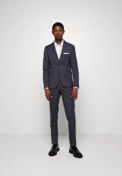 Lindbergh Checked Suit Set - Suit - Blue