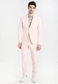 Lindbergh Plain Mens Suit - Suit - Rose