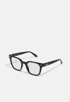 QUAY AUSTRALIA Page Turner Unisex - Blue Light Glasses - Shiny Black
