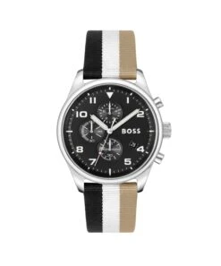 Boss View - Chronograph Watch - Black / White / Beige
