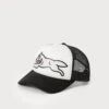 POLKA DOT RUNNING DOG TRUCKER - Cap - White -Stock X ac384ec60bce49be80909640aefe5bec