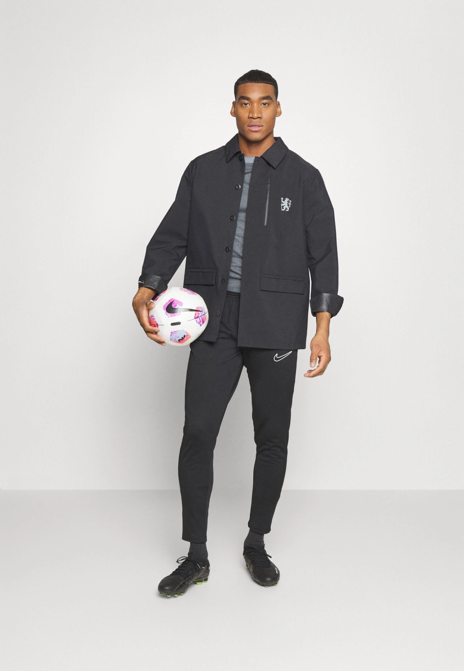 Nike Performance Chelsea London Jacket - Club Wear - Black/Cool Grey 4 Nike Performance Chelsea London Jacket - Club Wear - Black/Cool Grey - Image 2