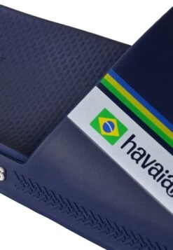 Havaianas Slide Brasil - Pool Slides - Midnight Blue -Stock X ac999c63238c4fb5bbf798bff22cb7d7