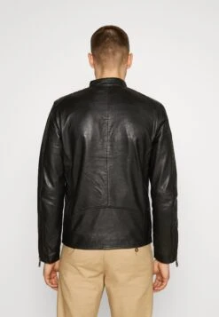 Selected Homme Slhiconic Racer - Leather Jacket - Black -Stock X acc9e55530eb4c6f8b4f9c9c627ed4df