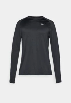 Nike Performance STRIDE TOP - Long Sleeved Top - Black/reflective Silver-coloured -Stock X ad15e88120a64362969d80c660f67aa3