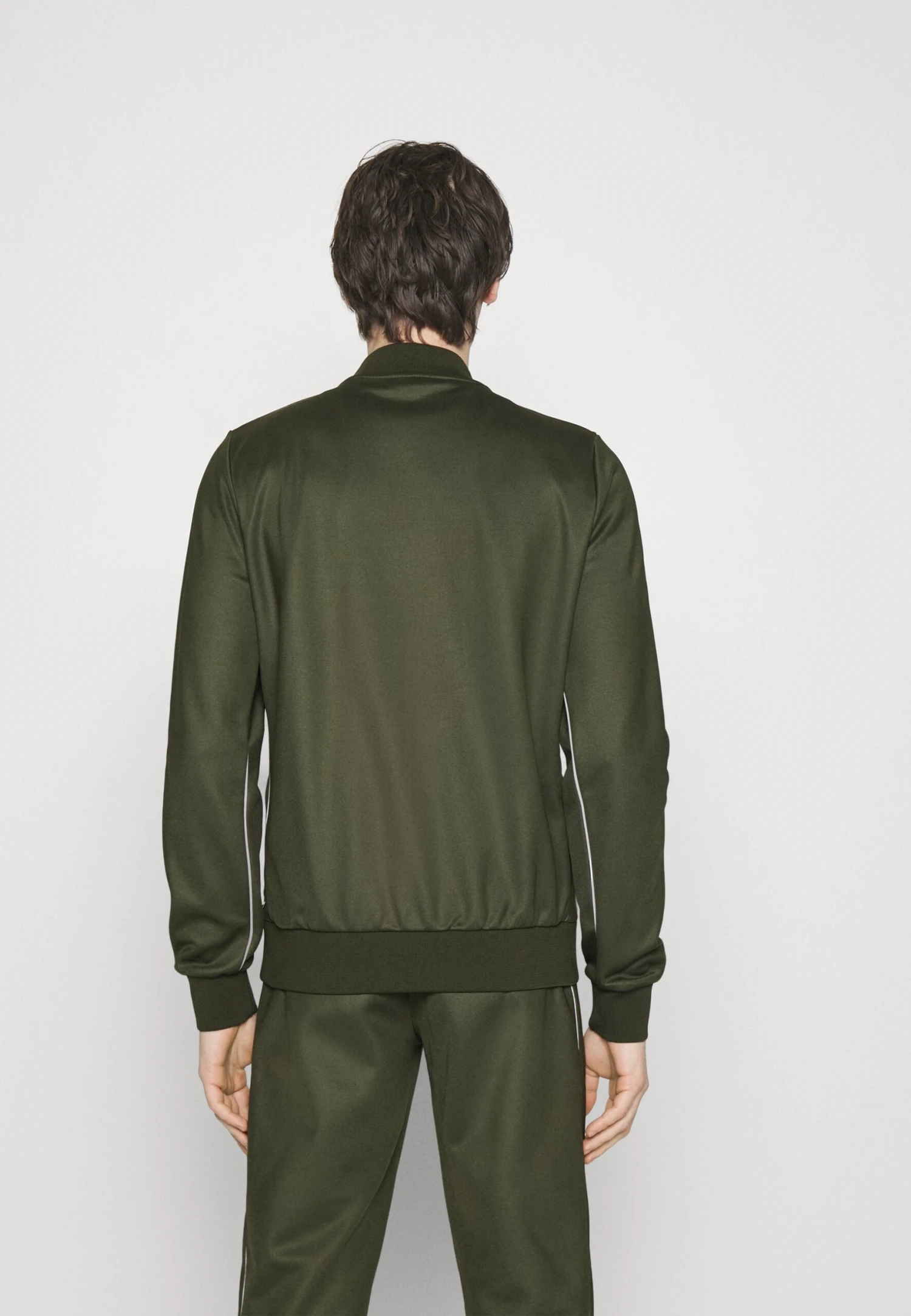 Track Piping - Training Jacket - Dark Oliver Green 5 Track Piping - Training Jacket - Dark Oliver Green - Image 3