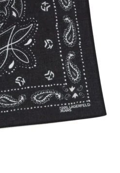 Karl Lagerfeld Jeans WESTERN NECK BANDANA UNISEX - Foulard - Black -Stock X aea237aec8214bd995cdc147b4ad5e3f