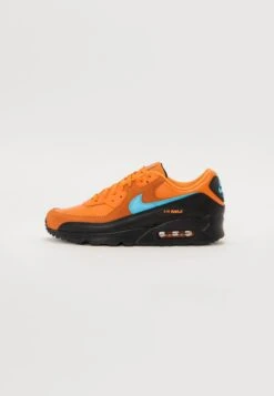 Nike Sportswear AIR MAX 90 - Trainers - Mandarin/blue Fury/black/white