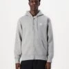 Nike Sportswear CLUB HOODIE - Zip-up Sweatshirt - Smoke Grey/white -Stock X af34ed8f102543fcaadc47bd0e45421f