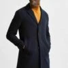Selected Homme Classic Coat - Mottled Dark Blue, Blue Denim -Stock X b08b8e8718aa4435a2afadcc58caa3df