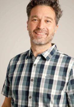 Judd Short Sleeve Check- Shirt - Dusty Blue -Stock X b0a20e11232746099708386e9c3f2d73