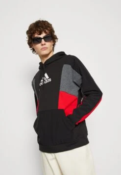 Adidas Sportswear Sweatshirt - Black/Dark Grey Heather -Stock X b0bf922320194c659ded46b06ddef52c