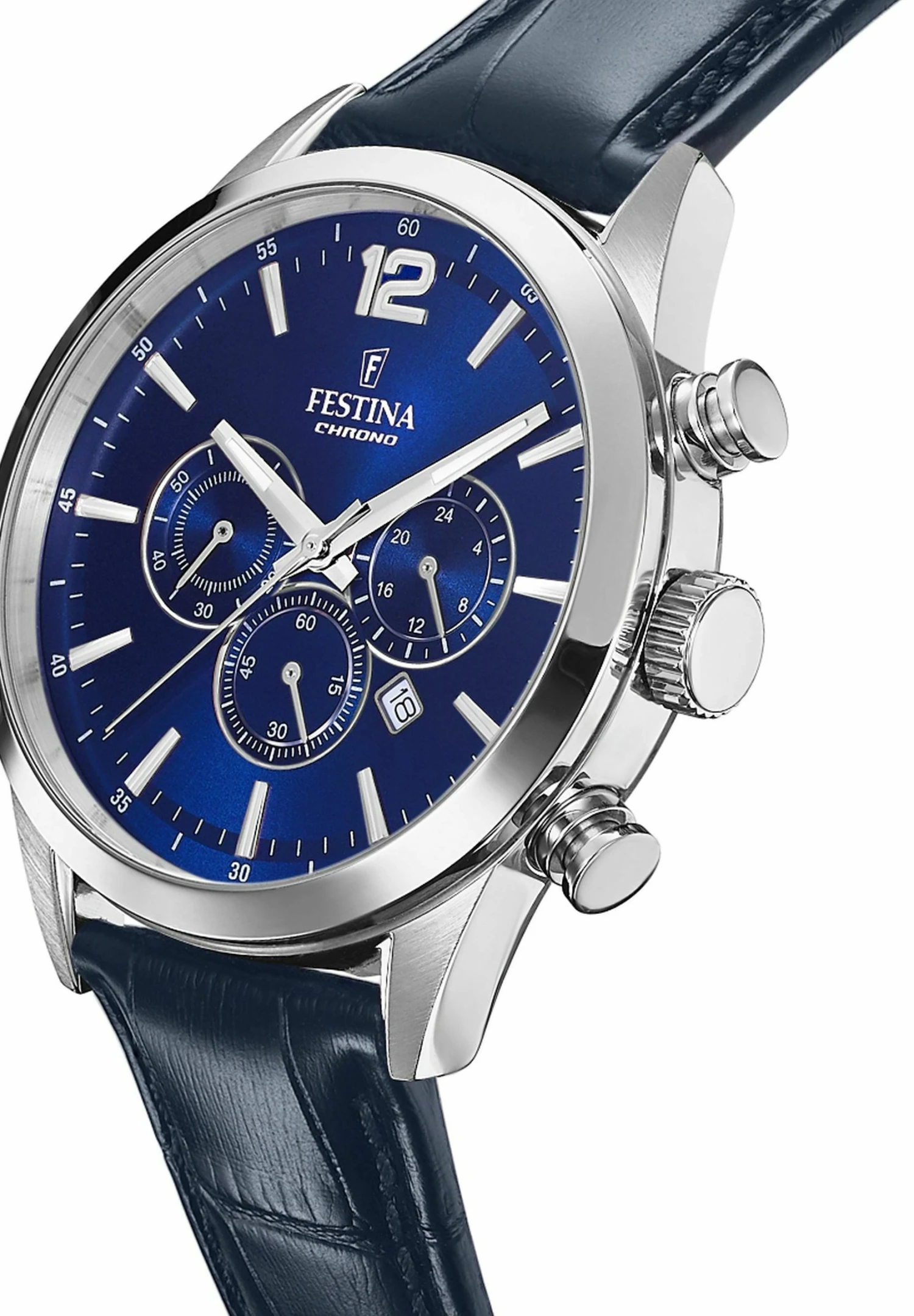 Festina Timeless- Chronograph Watch - Blue 5 Festina Timeless- Chronograph Watch - Blue - Image 3