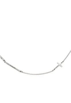 AllSaints CROSS STATION - Necklace - Silver Coloured -Stock X b1254cd5eaa24fe8bb29f85df646d7bb