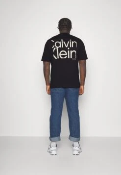 Calvin Klein Matte Back Logo - Print T-Shirt - Black