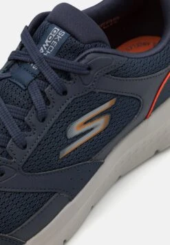 Go Walk Flex - Walking Trainers - Navy/Orange -Stock X b245d0d6407146718d09e43a8f0789fa