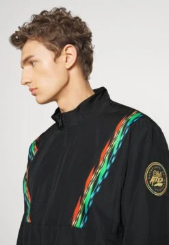 Puma Olympique De Marseille X Africa Patterns Track Jacket - Training Jacket - Black/Bleu Azur -Stock X b3555b50939e43b18f152317731525f7