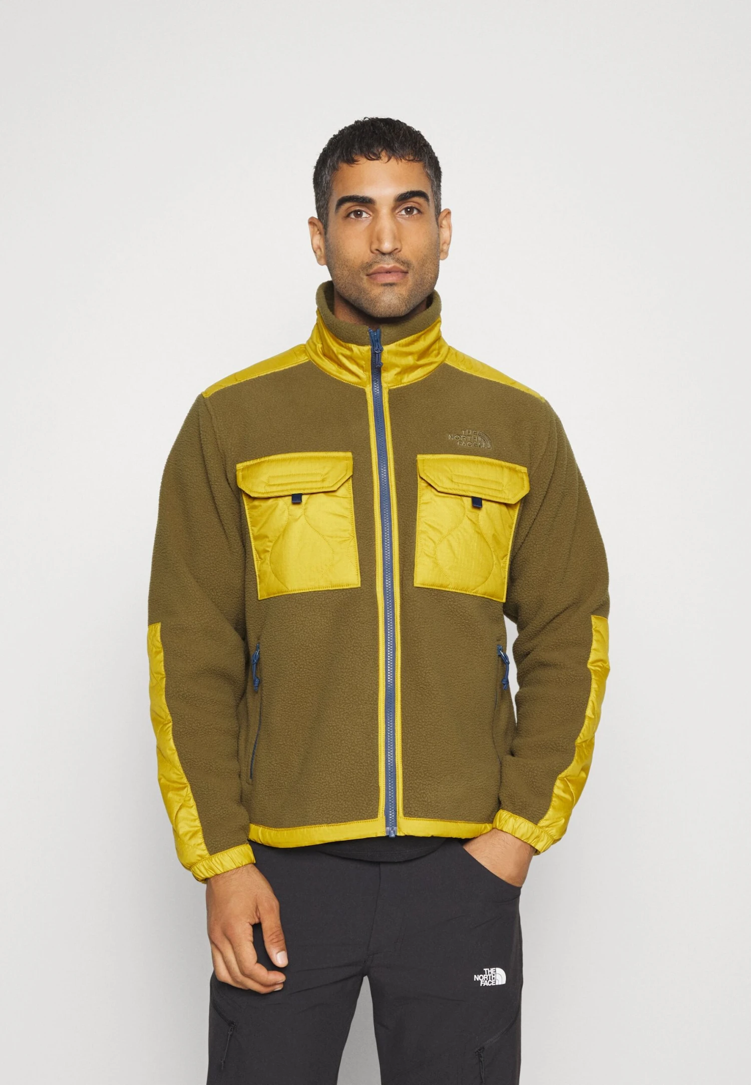 The North Face Royal Arch Jacket - Fleece Jacket - Military Olive/Mineral Gold/Shady Blue 3 The North Face Royal Arch Jacket - Fleece Jacket - Military Olive/Mineral Gold/Shady Blue