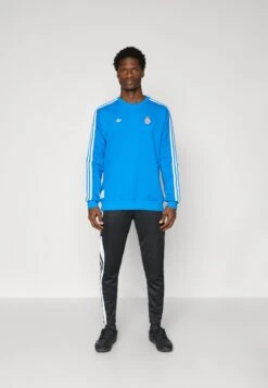 Adidas Originals REAL MADRID ICON SWEAT - Club Wear - Bluebird/white -Stock X b54e94f1bf0f4495b717e69e5e85dc4e