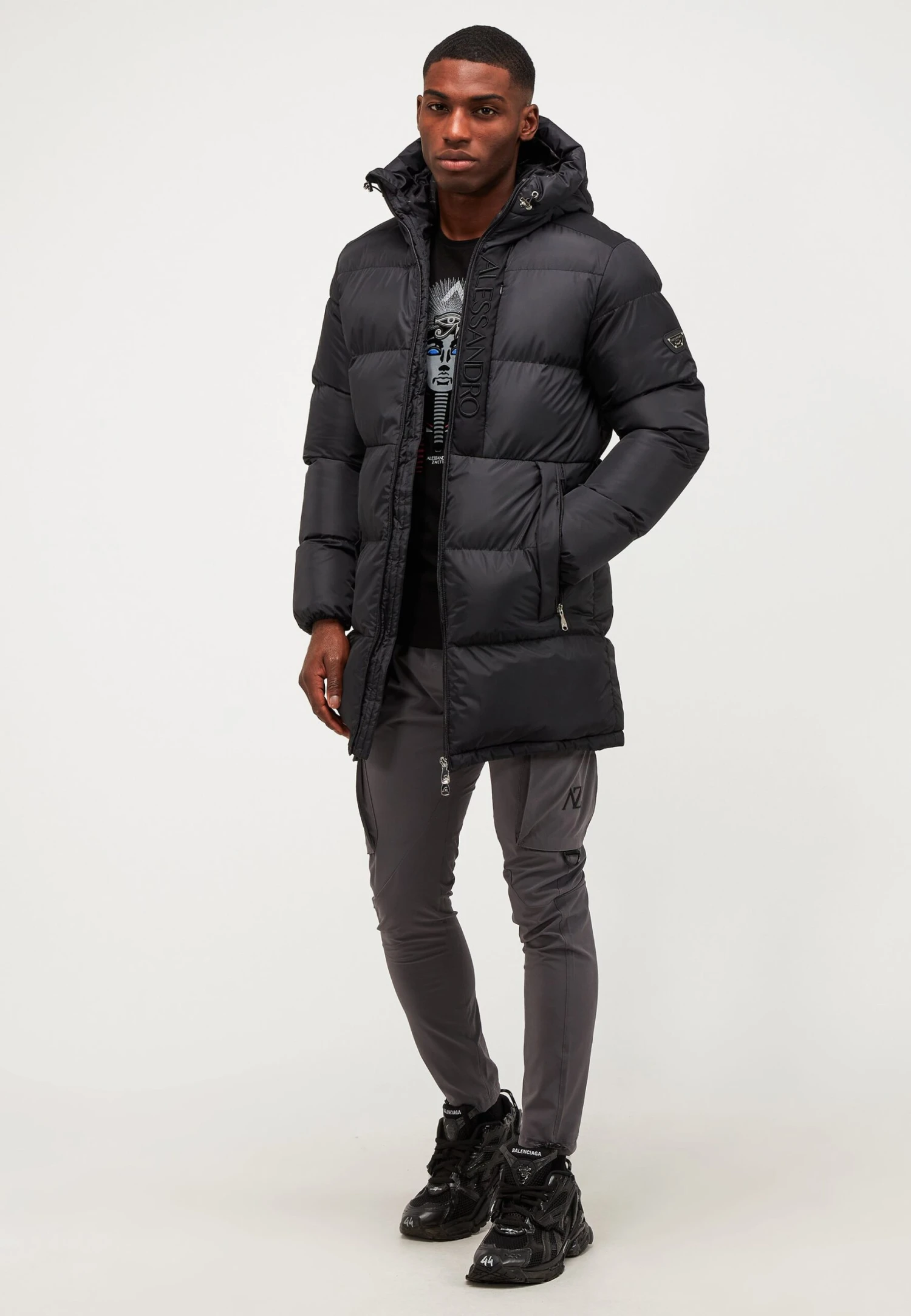 Torno Longline Puffer Jacket - Winter Coat - Jet Black 4 Torno Longline Puffer Jacket - Winter Coat - Jet Black - Image 2